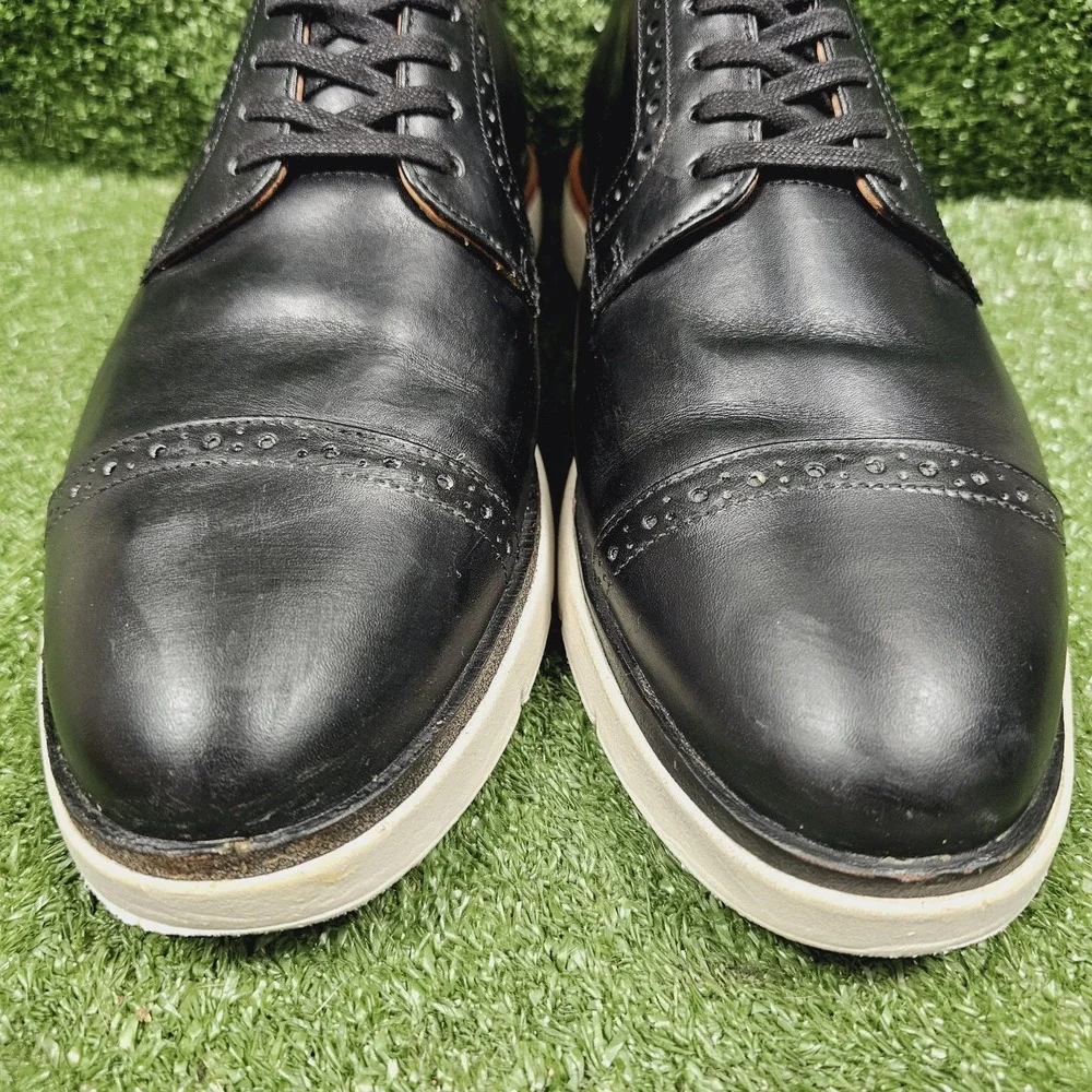 Allen Edmonds Carson Black Leather Hybrid Derby Casual Sneakers Mens 10 D